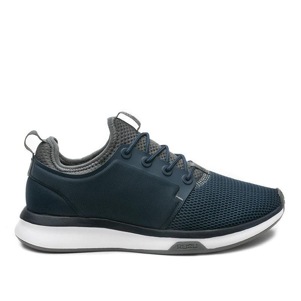 KURU ATOM Men's Sneaker in Indigo-White-Basalt.