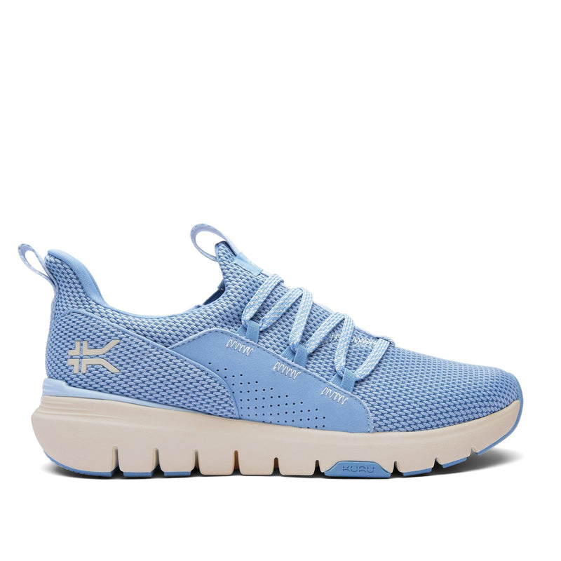 Detailed image of Womens FLEX Slip-On Blue Fog / Sand in BlueFog-Sand