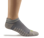 Outside profile details on the KURU Footwear SPARC 2.0 Ankle Sock in Gray