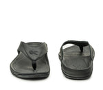 Front and back view on KURU Footwear KALA Men's Sandal in JetBlack