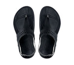 Top view of KURU Footwear LETTI Women's Sandal in JetBlack