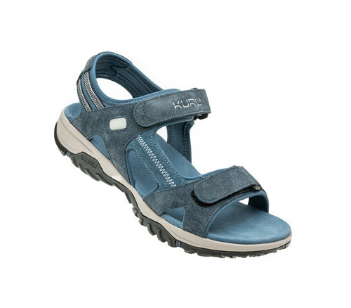 Toe touch view on KURU Footwear TREAD Men's Sandals in MidnightBlue-StoneGray