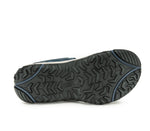 Detail of the sole pattern on the KURU Footwear TREAD Men's Sandals in MidnightBlue-StoneGray