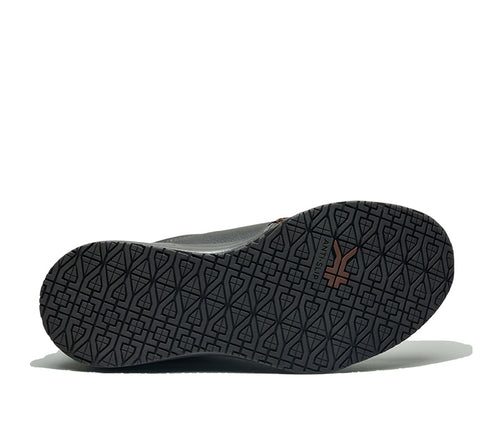 Detail of the sole pattern on the KURU Footwear KIVI 2 Men's Slip-on Shoe in Espresso Brown