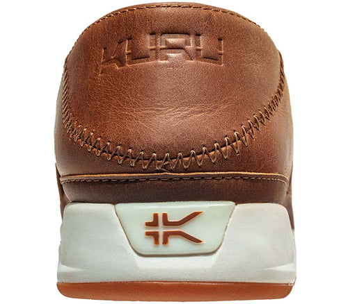 Close-up of the back on the KURU Footwear ROAM ATLA Women's Classic women’s slip-on in Cognac Brown