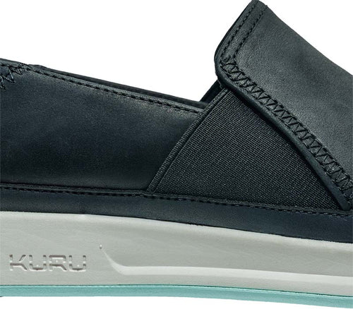 Close-up of the material on the KURU Footwear ROAM ATLA Women's Classic women’s slip-on in Jet Black