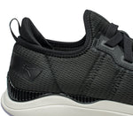 Close-up of the ankle on the KURU Footwear STRIDE Move Women's Sneaker in JetBlack-LightLilac