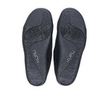 Detail of the sole pattern on the KURU Footwear DRAFT Men's Slipper in Charcoal-Black