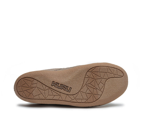 Detail of the sole pattern on the KURU Footwear DRAFT Women's Slipper in Sand-Gum