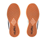 Detail of the sole pattern on the KURU Footwear ATOM Women's Athletic Sneaker in JetBlack-White-Gum