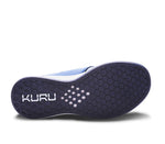 Detail of the sole pattern on the KURU Footwear ATOM Women's Athletic Sneaker in MineralBlue-BoneGray