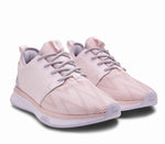 Side by side view of KURU Footwear ATOM Women's Athletic Sneaker in PinkSorbet-Lilac
