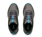 Top view of KURU Footwear ATOM Trail Women's Sneaker in JetBlack-DarkTeal