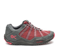 Outside profile details on the KURU Footwear CHICANE Women's Trail Hiking Shoe in SlateGray-RosePink