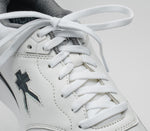 Close-up of the laces on the KURU Footwear KINETIC 2 Men's Anti-Slip Sneaker in BrightWhite-Graphite