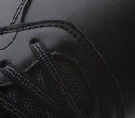 Close-up of the material on the KURU Footwear KINETIC WIDE Men's Anti-Slip Sneaker in SmokestackBlack
