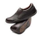 Stacked view of  KURU Footwear KIVI WIDE Men's Slip-on Shoe in EspressoBrown