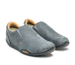 Side by side view of KURU Footwear KIVI Men's Slip-on Shoe in LeadGray-Tan