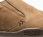 Close-up of the material on the KURU Footwear KIVI WIDE Men's Slip-on Shoe in Warmstone