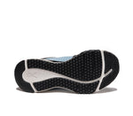 Detail of the sole pattern on the KURU Footwear QUANTUM 2.0 Women's Fitness Sneaker in Jet Black/Misty Blue