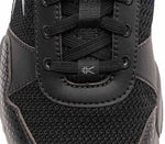Close-up of the material on the KURU Footwear QUANTUM 2.0 Men's Fitness Sneaker in Jet Black/Slate Gray
