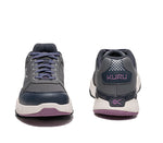 Front and back view on KURU Footwear QUANTUM 2.0 Women's Fitness Sneaker in Pewter/Night Sky