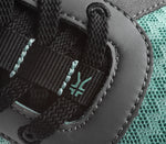 Close-up of the material on the KURU Footwear QUANTUM Women's Fitness Sneaker in Glacial-SlateGray-Black