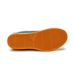 Detail of the sole pattern on the KURU Footwear ROAM Men's Classic Court Sneaker in JetBlack-BrightWhite