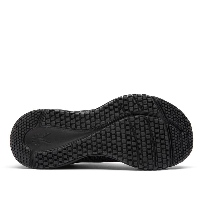 Black shoe sole on a white background