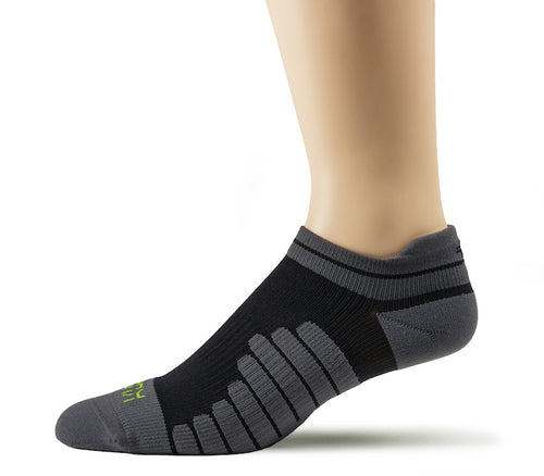 Inside profile details on the KURU Footwear SPARC 2.0 Ankle Sock in Black