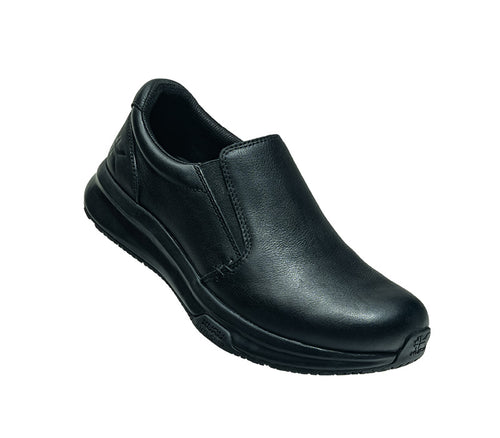 Toe touch view on KURU Footwear KIVI WIDE 2 Women's Slip-on Shoe in Jet Black