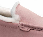 Close-up of the material on the KURU Footwear LOFT Women's Slipper in Soft Pink/Vanilla