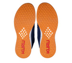 Detail of the sole pattern on the KURU Footwear ATOM Men's Athletic Sneaker in USANavy-Red-Gold