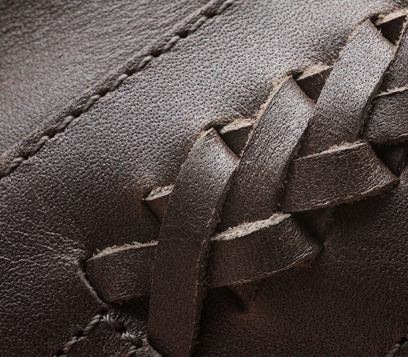 Close-up of the material on the KURU Footwear LETTI Women's Sandal in Bronze-Bone