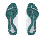 Detail of the sole pattern on the KURU Footwear KINETIC WIDE Women's Anti-Slip Sneaker in BrightWhite-TealMist