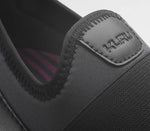 Close-up of the material on the KURU Footwear ELLIE Women's Slip-on in BlackNight-MistGray-JetBlack