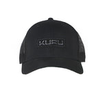 Front of KURU Footwear KURU Trucker Hat in JetBlack.